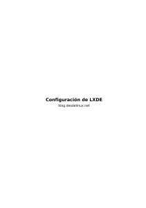 Configurando LXDE