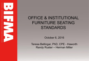 Office Institutional Seating Standards