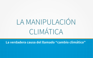 ESTUDIO MANIPULACIÓN CLIMATICA