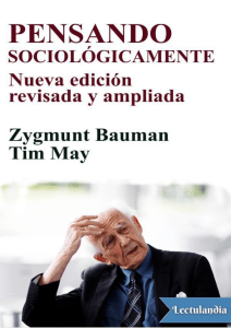 Bauman,Z. Pensando-Sociologicamente