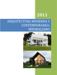 Arquitectura Moderna y Contemporanea Minimalismo - Maria Eugenia Milian