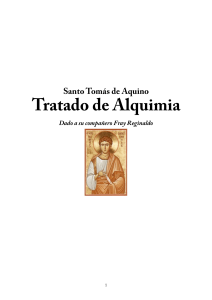 Alquimia - De Aquino, Santo Tomas