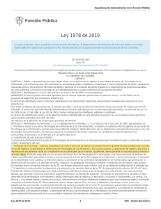 Ley 1978 de 2019-moderniza el Sector TIC