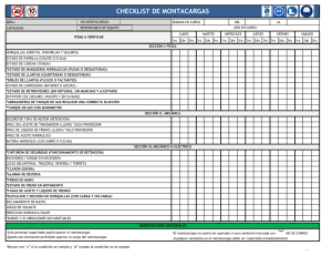 Checklist Montacargas
