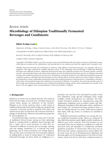 Microbiology of Ethiopian Traditionally Fermented 