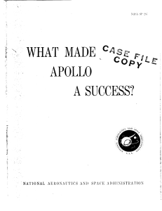 What made apollo a success