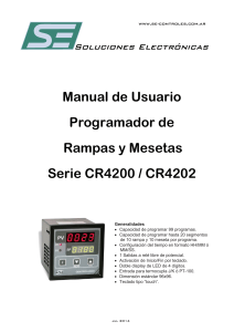 Manual de Usuario Programador CR4200 - CR4202