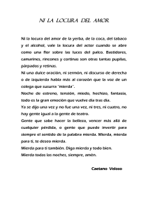 Ni la locura del amor - Caetano Velozo