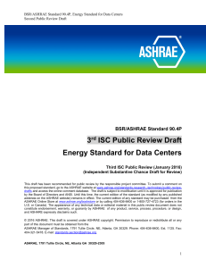Energy standard for data centers
