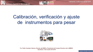 Calibración, verificación y ajuste  - Pablo Canalejo