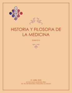 Historia y filosofia de la Medicina