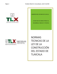 NORMAS CONSTRUCCION DE TLX