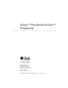 Solaris Handbook for Sun Peripherals