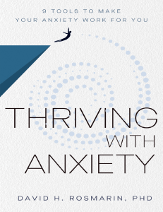 Thriving with Anxiety - David H Rosmarin