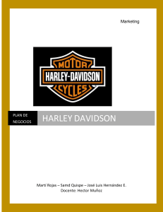 Plan de negocios HARLEY DAVIDSON
