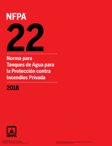 NFPA STD 22-18  Norma para Tanques de Agua para la protección contra incendios privada