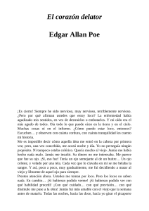 1. El corazón delator Autor Edgar Allan Poe