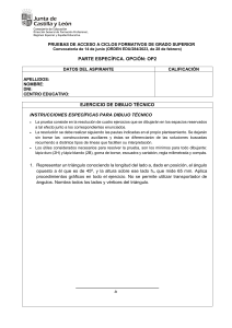 Examen Dibujo Técnico - Acceso Ciclos Formativos Grado Superior