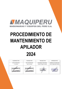 1. Procedimiento general de mantenimiento apilador 2024