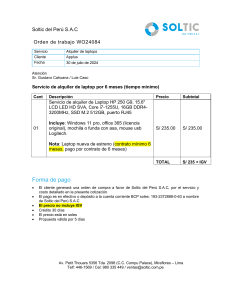 SOLTIC - Cotización - Applus - Alquiler de laptop
