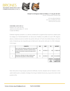 PRESUPUESTO DESMANTELAMIENTO