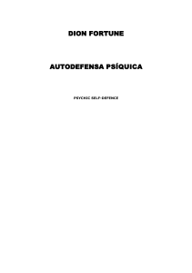 Dion fortune autodefensa psiquica