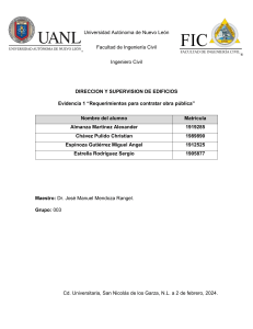 DIRECCION Y SUPERVISION DE EDIFICIOS