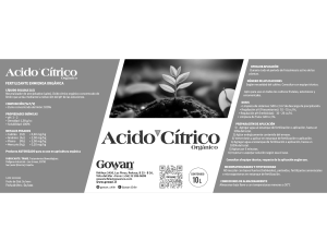 Acido Citrico