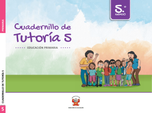 Cuadernillo de Tutoría 5 quinto grado de Educación Primaria  