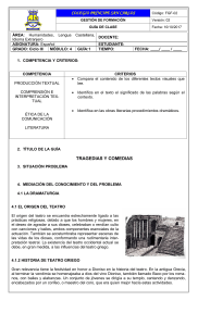 Guía de Clase: Tragedias y Comedias - Lengua Castellana