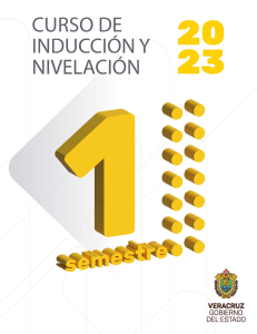 Cuaderno de Inducción y Nivelación 2023 2024 PRIMER SEMESTRE