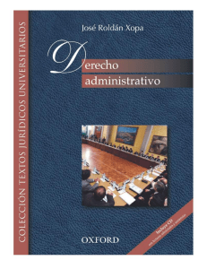 DERECHO ADMINISTRATIVO. JOSE ROLDAN