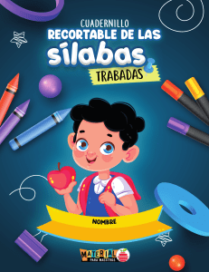 Cuadernillo recortable de las silabas trabadas