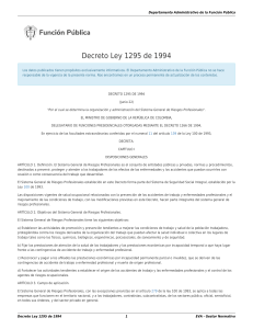 Decreto Ley 1295 de 1994