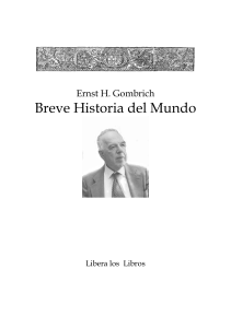 GOMBRICH ERNST BREVE HISTORIA DEL MUNDO