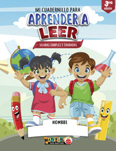 Mi cuadernillo para aprender a leer (3a Edición)