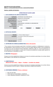 estructura del trabajo MAESTRIA