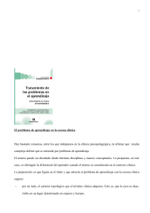 El Problema de Aprendizaje en la Escena Clinica - Prol G.