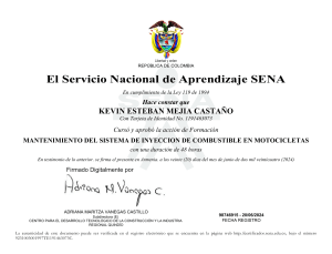 modelo de certificado cursos sena