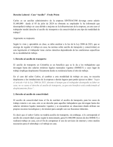 Derecho Laboral - Auxilio - Entrega 08 09 24