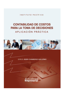 Contabilidad de Costos para la Toma de Decisiones Isidrio Chambergo