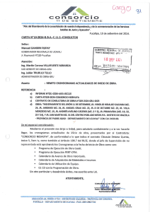 CARTA 010 - CRONOGRAMAS ACTUAL DE INICIO DE OBRA