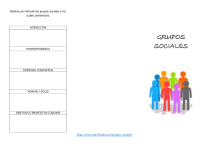 GRUPOS SOCIALES