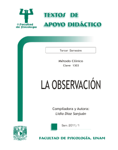 La Observación en el Método Clínico: Guía para Psicólogos