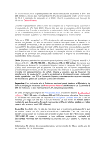 Presupuestos de Educación en América Latina: Comparación 2023