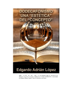 151. Dodecaphonism: an "aesthetic" of the "concept".  Aphoristic bifurcations - 151. Dodecafonismo: una "estética" del  "concepto". Bifurcaciones aforística