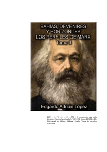 152. Bays, becomings and horizons. Profiles of Marx, volume II - 152. Bahías, devenires y horizontes. Los perfiles de Marx,  tomo II