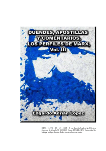 153. Goblins, annotations and comments. Profiles of Marx, volume III - 153. Duendes, apostillas y comentarios. Los perfiles  de Marx, tomo III  