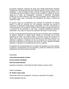 CAPTADOR Y EXTRACTOR DE VIENTO PARA VENTILAR PASIVAMENTE VIVIENDAS CHIAPANECAS