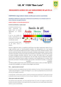  LA INFLUENCIA DE LA ALIMENTACIÓN EN EL pH DE LA ORINA